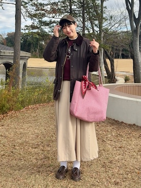 「アイテム（ワンピース）」を使った、ハヤシ　アンナさん（レディース・171cm）の冬コーディネート