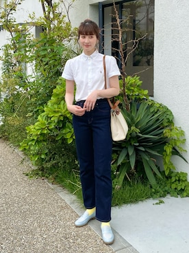 「フレアデニム」｜ハヤシ　アンナさん（レディース・171cm）の夏コーディネート