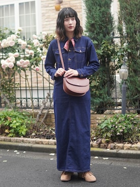 「A.P.C.（アーペーセー）のアイテム」を使った、ハヤシ　アンナさん（レディース・171cm）の春コーディネート