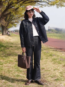 「Ray BEAMS（レイビームス）のアイテム」を使った、ハヤシ　アンナさん（レディース・171cm）の春コーディネート