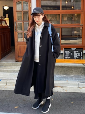 「新星WEARISTAにエントリー」｜ハヤシ　アンナさん（レディース・171cm）の冬コーディネート