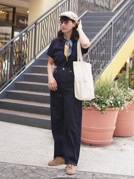 「LACOSTE（ラコステ）のアイテム」を使った、ハヤシ　アンナさん（レディース・171cm）の夏コーディネート