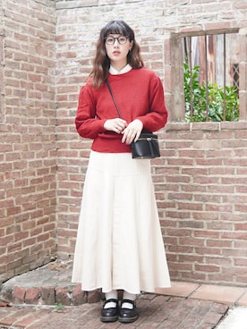 「アイテム（その他シューズ）」を使った、ハヤシ　アンナさん（レディース・171cm）の秋コーディネート