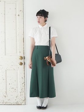「アイテム（バレエシューズ）」を使った、ハヤシ　アンナさん（レディース・171cm）の夏コーディネート