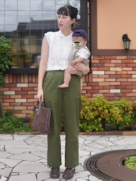 「GAP（ギャップ）のアイテム」を使った、ハヤシ　アンナさん（レディース・171cm）の秋コーディネート