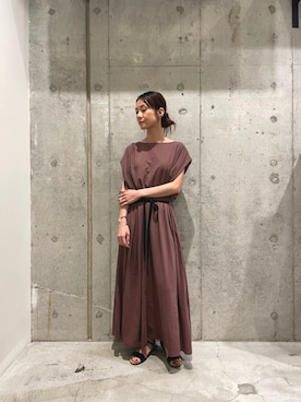 「B'2nd（ビーセカンド）のアイテム（ワンピース/ドレス）」を使った、takamoriさん（レディース・158cm）の夏コーディネート