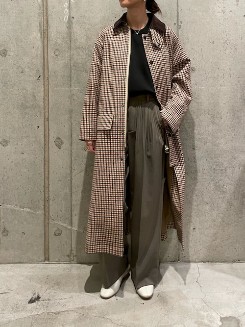 BARBOUR (バブアー) LADIES BURGHLEY W/B GUNCLUBCHECK ニューバーレー
