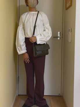 「STUDIOUS(ステュディオス)のアイテム」を使った、shiiiiさん(レディース・159cm)の冬コーディネート