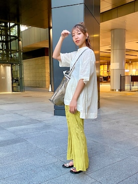 やましたりなさん（レディース・162cm）の夏コーディネート