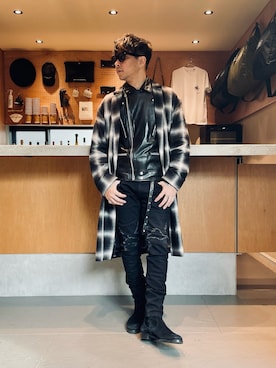 「MSML（エムエスエムエル）のアイテム」を使った、KOJI(GARDEN CREW)さん（メンズ・170cm）の秋コーディネート