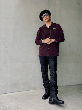 「アイテム（バングル/リストバンド）」を使った、KOJI(THE CRIMIE)さん（メンズ・170cm）の夏コーディネート