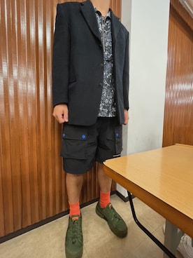 「アイテム（その他トップス）」を使った、furutahideomiさん（メンズ・180cm・20代）の夏コーディネート