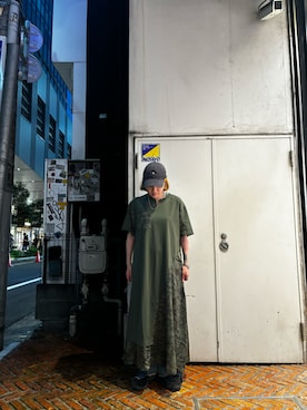 「AVIREX（アヴィレックス）のアイテム（ワンピース/ドレス）」を使った、Yukieさん（レディース・156cm）の夏コーディネート