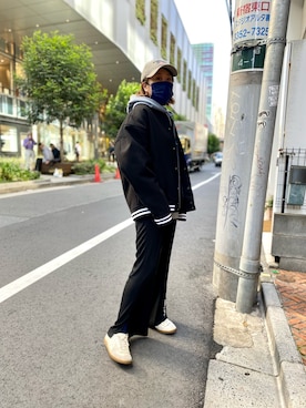 「アイテム（スタジャン）」を使った、Yukieさん（レディース・156cm）の秋コーディネート