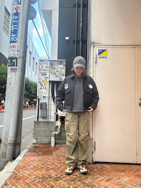 「ワーク」｜「アイテム（ジャケット/アウター）」を使った、Yukieさん（レディース・156cm）の秋コーディネート