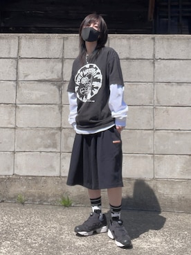 「メンズライク女子」｜「アイテム（その他）」を使った、mikaera.moonさん（レディース・154cm）の春コーディネート