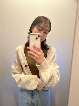 「GRL」｜「アイテム（タンクトップ）」を使った、momoさん（レディース・161cm）の秋コーディネート