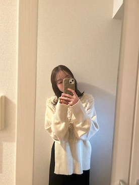 「I_am（アイアム）のアイテム」を使った、momoさん（レディース・161cm）の冬コーディネート