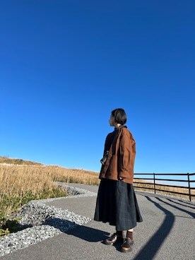 「アイテム（ワンピース、その他）」を使った、なつみさん（レディース・160cm）の秋コーディネート