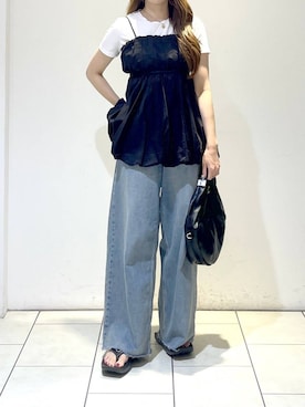 「muleboy（ミュールボーイ）のアイテム」を使った、cocoさん（レディース・160cm）の夏コーディネート