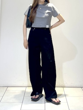「muleboy（ミュールボーイ）のアイテム」を使った、cocoさん（レディース・160cm）の夏コーディネート