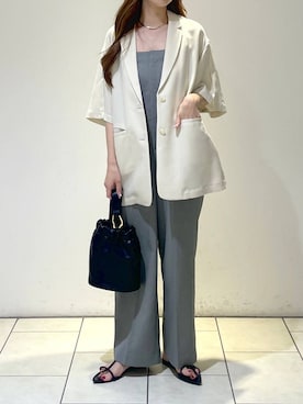 「A part by（アパートバイ）のアイテム（オールインワン・サロペット）」を使った、cocoさん（レディース・160cm）の夏コーディネート