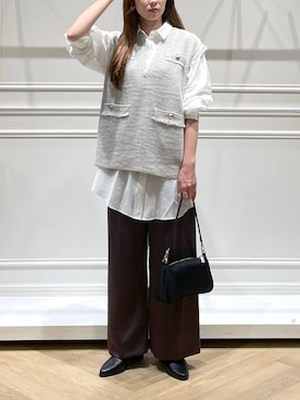 「アイテム（シャツワンピース）」を使った、cocoさん（レディース・160cm）の秋コーディネート