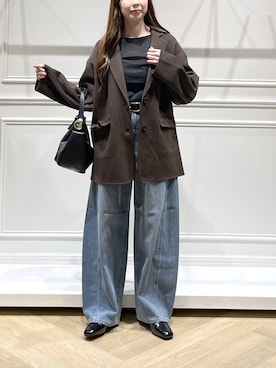 「A part by（アパートバイ）のアイテム（ベルト）」を使った、cocoさん（レディース・160cm）の秋コーディネート