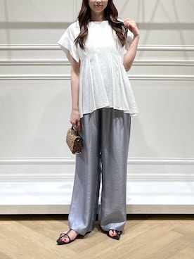 「リラックス」｜cocoさん（レディース・160cm）の夏コーディネート