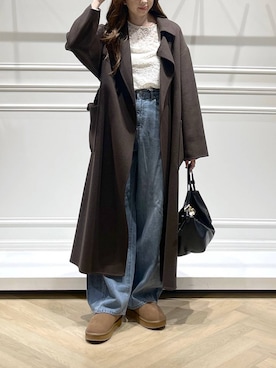 「アイテム（スリッポン）」を使った、cocoさん（レディース・160cm）の秋コーディネート