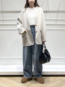 「apart by lowrys」｜「アイテム（スリッポン）」を使った、cocoさん（レディース・160cm）の秋コーディネート