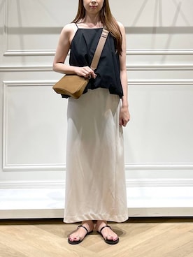「A part by（アパートバイ）のアイテム（セットアップ）」を使った、cocoさん（レディース・160cm）の夏コーディネート