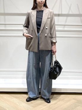 「A part by（アパートバイ）のアイテム（ベルト）」を使った、cocoさん（レディース・160cm）の秋コーディネート