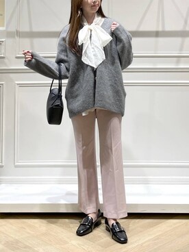 CNラクーンコンVカーディガン《追加2》を使った人気ファッション