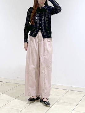 「A part by（アパートバイ）のハートモチーフバッグ（ショルダーバッグ、ブラック系）」を使った、cocoさん（レディース・160cm）の春コーディネート