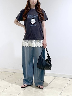 「A part by（アパートバイ）のアイテム」を使った、cocoさん（レディース・160cm）の春コーディネート