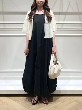 「A part by（アパートバイ）の≪追加2≫SUS/ビーズネックレス（ネックレス）」を使った、cocoさん（レディース・160cm）の夏コーディネート