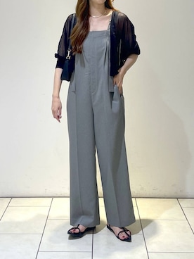 「A part by（アパートバイ）のアイテム（オールインワン・サロペット）」を使った、cocoさん（レディース・160cm）の夏コーディネート