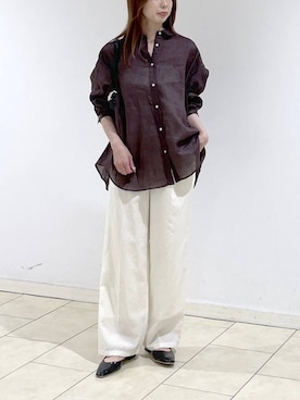 「A part by（アパートバイ）のハートモチーフバッグ（ショルダーバッグ、ブラック系）」を使った、cocoさん（レディース・160cm）の夏コーディネート