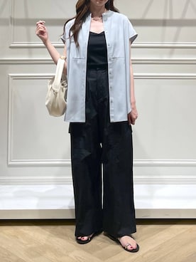 「A part by（アパートバイ）の≪追加2≫SUS/ビーズネックレス（ネックレス）」を使った、cocoさん（レディース・160cm）の夏コーディネート