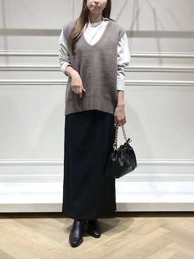 「A part by（アパートバイ）のアイテム」を使った、cocoさん（レディース・160cm）の秋コーディネート