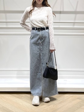 「A part by（アパートバイ）のアイテム（ベルト）」を使った、cocoさん（レディース・160cm）の秋コーディネート