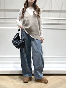 「apart by lowrys」｜「アイテム（スリッポン）」を使った、cocoさん（レディース・160cm）の秋コーディネート