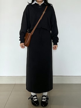 「MOUSSY（マウジー）のアイテム（スカート、グレー系）」を使った、tohanさん（レディース・161cm）の春コーディネート