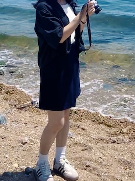 「LOWRYS FARM（ローリーズファーム）のアイテム（セットアップ）」を使った、tohanさん（レディース・161cm）の夏コーディネート