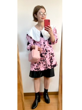 「SANSeLF（サンセルフ）のアイテム（チュニック）」を使った、たかこさん（レディース・158cm）の夏コーディネート