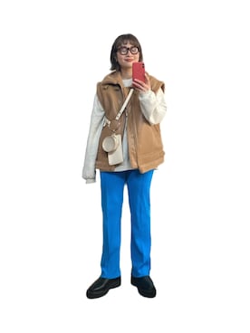 「アイテム（ブーツ）」を使った、たかこさん（レディース・158cm）の冬コーディネート