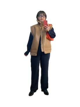「JOINT WORKS（ジョイントワークス）のアイテム（オールインワン・サロペット）」を使った、たかこさん（レディース・158cm）の冬コーディネート
