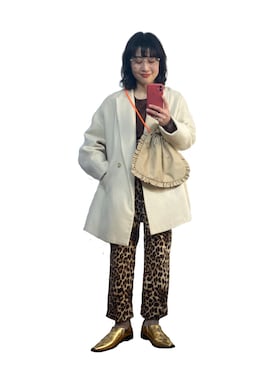 「チョコ色に染まれ」｜「アイテム（その他シューズ）」を使った、たかこさん（レディース・158cm）の冬コーディネート