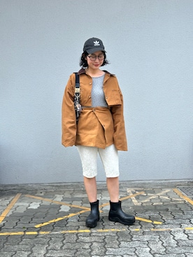「小花柄」｜たかこさん（レディース・158cm）の春コーディネート
